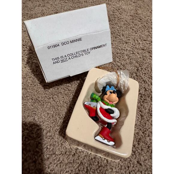 Vintage Disney Grolier DCO Minnie Holiday 011904 Ornament w/Box - Picture 1 of 2